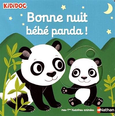 Nathan Bonne nuit petit panda ! - Livre animé - Kididoc dès 1 an