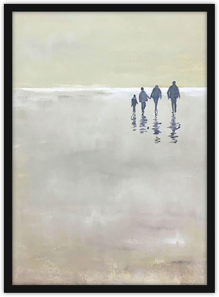 Modern Minimal Maximal İlistrasyon Soyut Bohem Ahşap Çerçeveli Tablo Çerçeveli Poster Ev Dekorasyonu Duvar Dekoru Siyah 50 x 70 Foundation