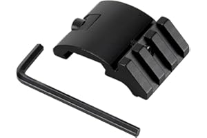 APLUSGEAR Aluminium Alloy 45 Degree 20mm Low Profile Offset Picatinny Rail for Scope Flashlights