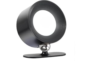 SANSUN Rechargeable Battery LED Wall Mounted Light for Bedside Reading and Bathroom Mirror (Black, 1 Pack)