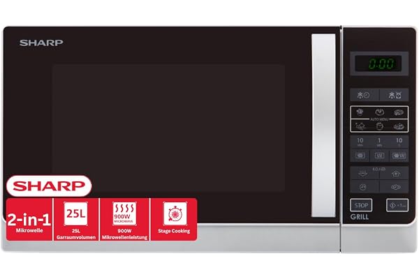 Sharp R-742WW Micro-ondes Gril 25 litres - Blanc