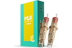 INKin Aghi Tattoo, Cartucce ad Aghi per Tatuaggi #10 (13RM) Bugpin Round Magnum Cartucce L-Taper, Aghi per Tatuaggio Durevoli dal Design Aggiornato con Membrana Professionale e Aghi Affilati(1013M1C)