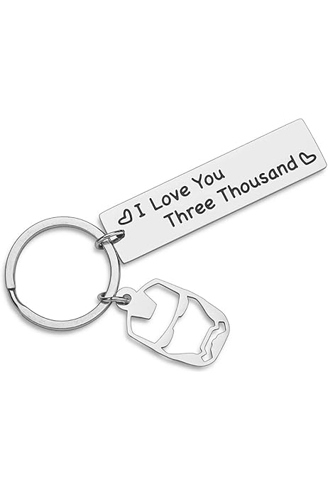 I Love You 3000 Keychain For Boyfriend Girlfriend Iron Man Gift For Dad Comic Movie Inspired Gift Avengers Endgame Avengers Fan Gift Tony Stark Gift Couples Keychain For Husband Wife Birthday Buy