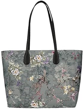 Alviero Martini shopping bag floral grey