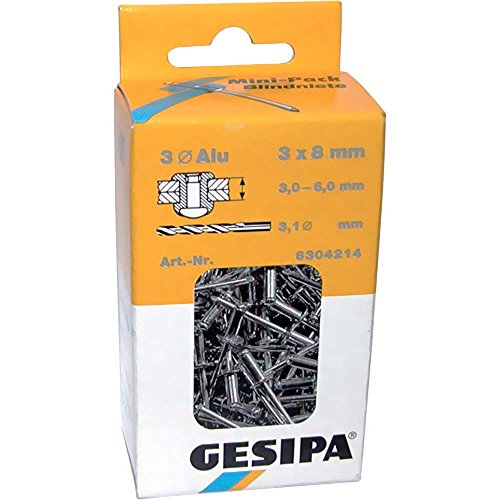 Preisvergleich Produktbild GESIPA Blindnieten-Mini-Pack 3x12 100 Flachrundkopf 4007081304221 4007081304221