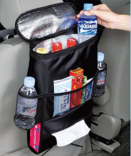 Kabalo Autositz Veranstalter / Tidy mit isolierte Kühltasche und Gewebespender, Getränkehalter Kühler Kühlschrank
