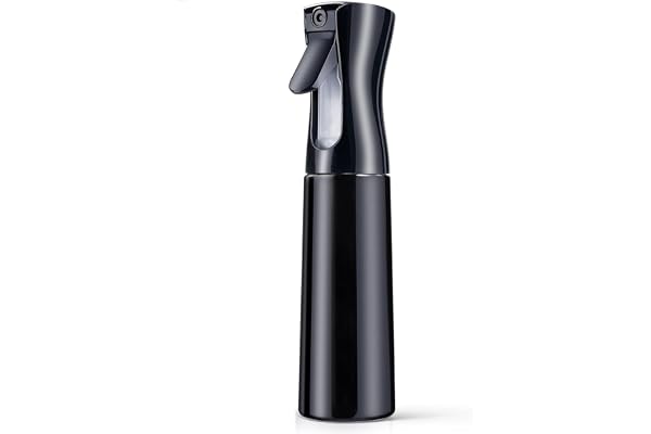 XENOTY Plastic Hair Spray Bottle Continuous Water Mister, Refillable Empty Mist Water Sprayer Bottle Mist Trigger Sprayer for Taming Hair in Morning - 300ml, Multicolour