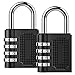 Produktbild 2Pcs Zinc Alloy Padlock Anti-Theft Password 4 Digits Smooth Dial Small Body No Need for A Key Antirust for School Gym Locker Suitcase Fence Parking Lock
