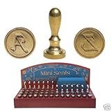 Manuscript Mini Siegel Anfangsbuchstabe Q Wachs-stempel