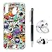 Produktbild MLorras Hülle für Samsung Galaxy M20, Gemalt Handyhülle Case, Ultradünnen Weich Flexibel Silikon TPU Schutzhülle Bumper Anti-Kratzer Stoßfest Smartphone Abdeckung Cover Comic-Anime