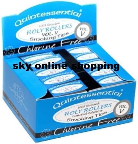 QUINTESSENTIAL Roaches Holy Rollers Smoking Tips - Cigarette Rolling Tips 5x booklets