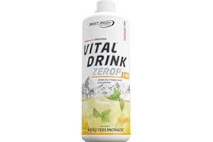 Best Body Nutrition Vital Drink ZEROP® - D'herbes, Boisson concentrée - sirop - sans sucre, 1:80 donne 80 litres de boisson, 1000 ml