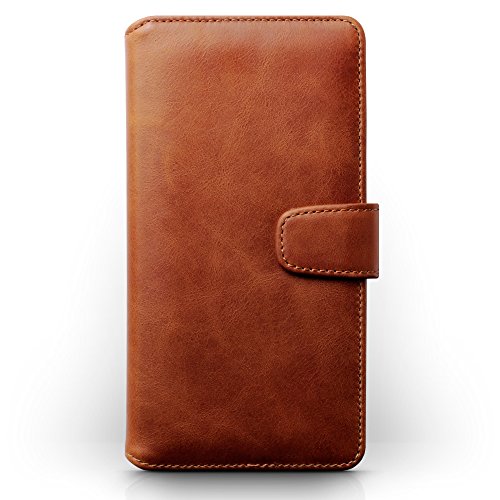 Huawei Mate 9 Funda Cartera de autentico cuero con compartimento para billetera - Co  ac