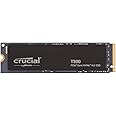 Crucial T500 SSD 1TB PCIe Gen4 NVMe M.2 SSD Internal Gaming, Up to 7300MB/s, TLC NAND, Compatible with Laptop and Desktop, So