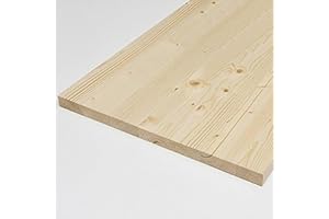 GENERICO Pannello/Tavola lamellare abete mm 18 - (1 pz.) varie misure (non verniciato, cm. 150 x 60)