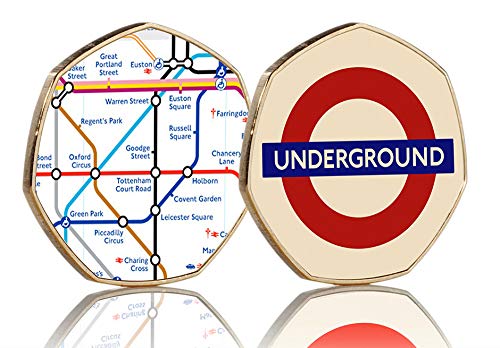 The Commemorative Coin Company London Underground - Album commemorativo a Colori in Oro 24 carati Metropolita/Tubo