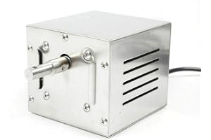 Grillmotor för grillspett 230 V rotisserie motor rostfritt stål BBQ | 25 W rostfritt stål motor för jämn rotationsrörelse, enkel montering för BBQ grillspett, kyckling och kött