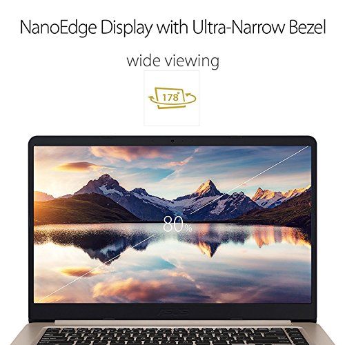 ASUS S410UA-BV050T 14-inch Thin and Light Laptop with Wide-Angle  Slim Bezel Display  Grey  -  Intel i3-7100U Processor  4 GB RAM  128 GB SSD  Bluetoo