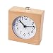 Produktbild Jinberry Retro Lautlos Analog Holzwecker / Handgemacht Vintage Tischuhr mit licht Nachtlicht, Snooze Funktion und Sanfter Weckton, 4 Zoll Lautlos Analog Quarz ohne Ticken Schleichende Sekunde Wecker - Weißbirke 02