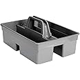 KR STORE™ ABS Plastic Bucket Plastic Tool Organizer with Handle for Cleaning Bathroom Floors & Windows (Grey)