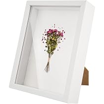 Cadre Photo 3D Boîte à Souvenir 25x25cm - Pour Médailles, Tickets Et Fleurs Séchées | Décoration Murale