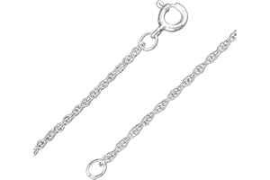DESIGNER INSPIRATIONS BOUTIQUE Rope/Prince of Wales/Singapore Chain Sterling Silver Anklet/Ankle Bracelet/Ankle Chain - 925 Sterling Silver - 9.5" Inch / 10.5" Inch / 10" to 11" Inch / 12.5" Inch - Anklets for Women