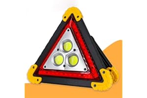 LEDWARNING Triangle de Signalisation CE à LED Portable 4 modes lampe, chargeur de telephone, Powerbank. Vendeur et stock en France