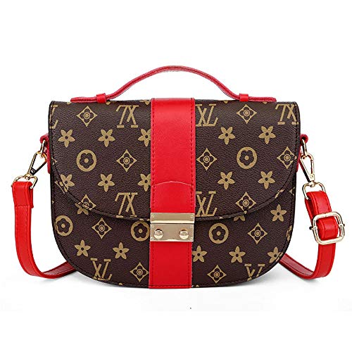 Preisvergleich Produktbild Neue mode handtasche 3D druck schulter umhängetasche wilde abendtasche Mamabeutelmappe dame Cross Body bag (rot, 23 * 18 * 7cm)