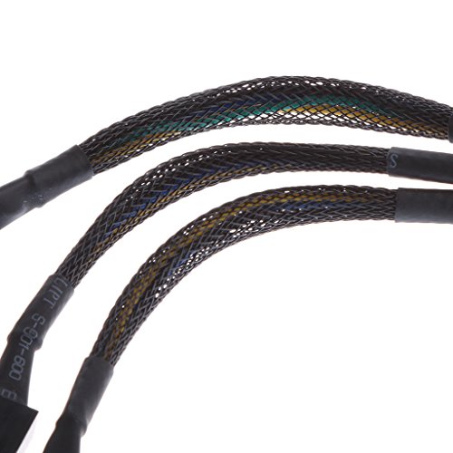 H HILABEE 15 cm 3/4 Pin Y Splitter Computer PC Lüfter Stromkabel 1 Bis 3 Schwarz