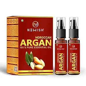 Newish Moroccan Argan Oil for Hair and Face 30ml (Pack of 2)