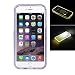 Produktbild FeiNianJSh Für iPhone 6 / 6S Plus TPU + Kunststoff Rahmen Kombination Fall mit Call LED Beleuchtung Blinken (Farbe : Violett)