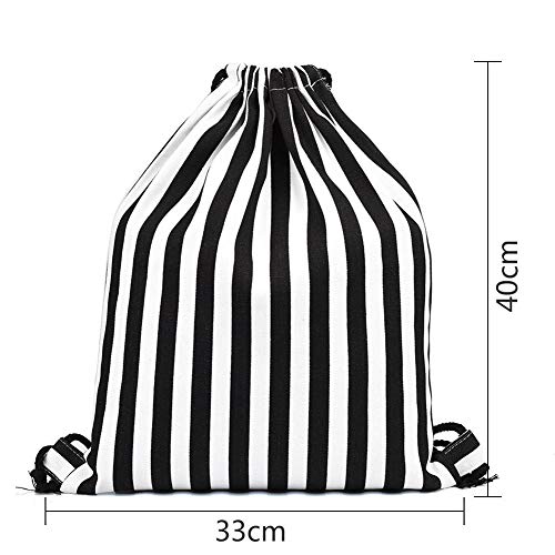Applyvt Canvas Drawstring Backpack Travel Shoulder Bag Storage Bag Candy Jewelery Gift Bag