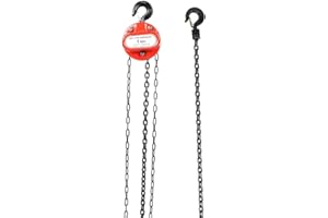 Estink Chain Hoist Block, Steel 1T Chain Extractor Block, 3M Easy to Operate Apply to Workshops, Garages, High Efficiency Factories