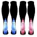 Produktbild feifanshop 2 Paar Kompressionsstrümpfe Herren Damen Fahrradsocken Kompressionssocken Compression Socks Strümpfe Kompression Laufsocken Thrombosestrümpfe, Sport Medi Reisen Laufen Radfahren Flug,
