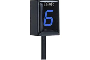 YUREFAX Ganganzeiger for Suzuki, for GSF600 Bandit GSF650 DL650 Vstrom gsx1300R k1 K2 K3 Ganganzeigeanzeige 1-6 Geschwindigkeit Motorradzubehör(Blue)