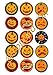 Produktbild 15 x runde vorgeschnitten Halloween Spuk essbare Cupcake Topper Deko von Topped Off