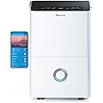 Pro Breeze® 30L/Day Dehumidifier - Smart Compressor Dehumidifier with App, Wi-Fi, Continuous Drainage, 4L Water Tank, 24h Timer & Child Lock- Mould Remover & Moisture Absorber for Home & Bathroom