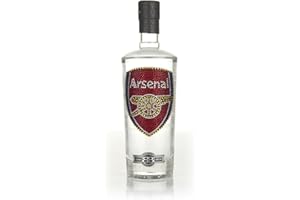 Arsenal Vodka Gifts for Men & Women, Distilled 5 Times, Official Crystal Edition for Gunners Football Fans, Perfect Birthday Present | Premium Alcohol by Bohemian Brands | 37.5%, 70cl