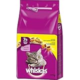 Whiskas 7+ Senior Katzenfutter Huhn, 2er Pack (2 x 1.9 kg)