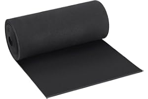 BENECREAT Rollo de espuma EVA de 300 x 30 cm, 4 mm de grosor, espuma negra prémium para cosplay, fabricación de disfraces, manualidades, proyectos de bricolaje, manualidades de espuma