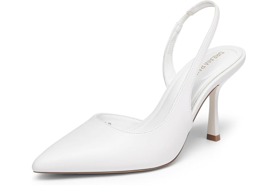 DREAM PAIRS Women's Elegant High Heels Closed Toe Slingback Shoes Orsay Comfortable Bridal Party Work Shoes