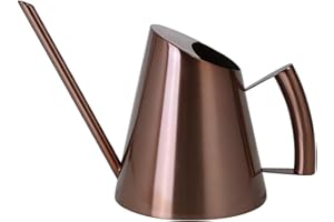 ENCOFT Arrosoir en Acier Inoxydable avec Longue Buse Étroite - Idéal Arosoires Intérieur pour Plantes et Fleurs - Outil de Jardinage pour Maison, Balcon, Bureau, Bonsaïs, Jardin etc. (900ml, Cuivre)