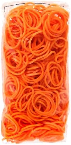 Official Rainbow Loom 600 Orange Refill Bands w/ C Clips