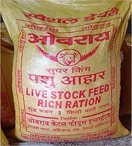 ????? - 9KG /OBEROI Nirmal Cattle Feed/ Cow Feed/Buffalo Feed/Cattle Feed 9000 Gram Grams