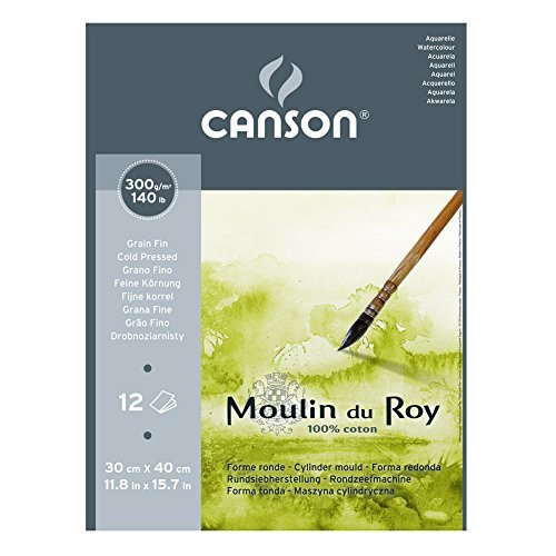 Moulin du Roy Watercolor Pad Cold Press 12 x 16 por Moulin du Roy