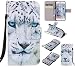 Produktbild Nancen Apple iphone 6 Plus / 6S Plus (5,5 Zoll) Hülle / Handyhülle, Painted Tier PU Leder Tasche Schutzhülle Case Lederhülle Flip Cover mit Standfunktion, zwei Kartenfächer und Eine Brieftasche Etui [Weiß Leopard]