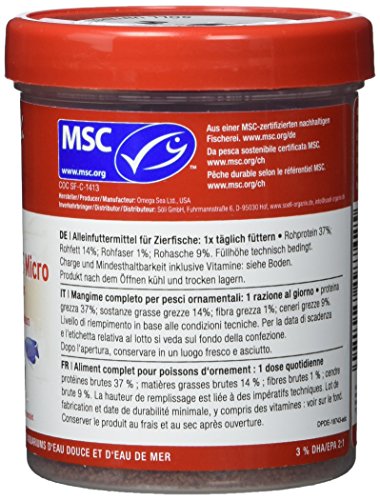 Söll 18742 Organix Super Colour Pellets Micro – Aquariumfutter – Zierfischfutter – Pelletfutter, 1er Pack (1 x 270 ml) - 3