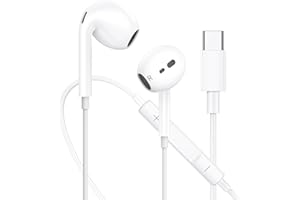 ANFERU iPhone16 Kopfhörer mit Kabel USB C, USBC Kopfhörer für iPhone 15 Plus/Pro/Max, In Ear Ohrhörer HiFi Stereo mit Mikrofon Kabelkopfhörer für iPad Pro Air Mini/Samsung S25 S24 S23 S22 Ultra A55/Pixel usw