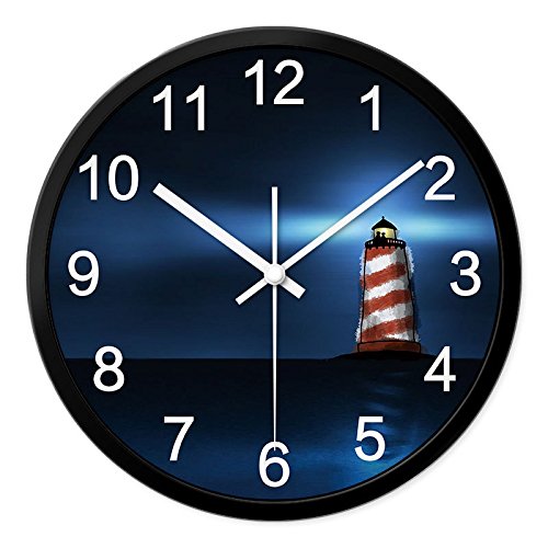 Preisvergleich Produktbild Wanduhr, 12", schwarz-weiß