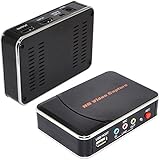 Game Video Capture；HDMI/YPbPr Recorder High Definition (HD) Video Capture Box with Component Video Loop-Through. Capture Edit Your Games from WiiU Xbox 360 One PS3 PS4 With Video Editing Software CD